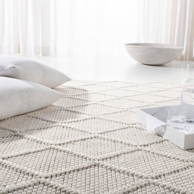 Millie LRL-6310 Ivory Wool Handwoven Area Rug