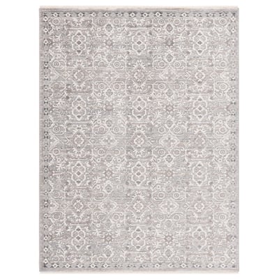 Power-Loomed 1200 LRL-1276 Grey/Ivory Area Rug