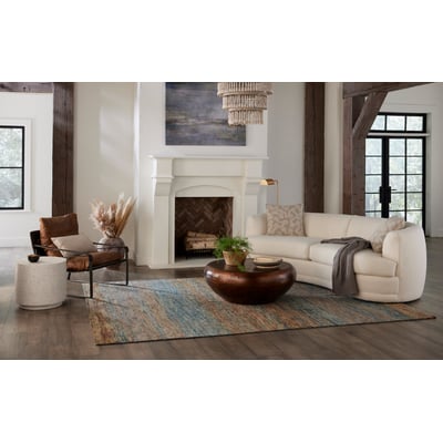 Dorado DOR01 Blue/Tan Wool/Cotton Hand-Knotted Area Rug