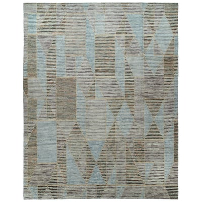 Dorado DOR08 Spa Wool/Cotton Hand-Knotted Area Rug