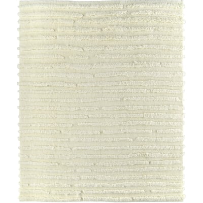 Jinsen JIN01 Ivory Wool Hand-Knotted Area Rug
