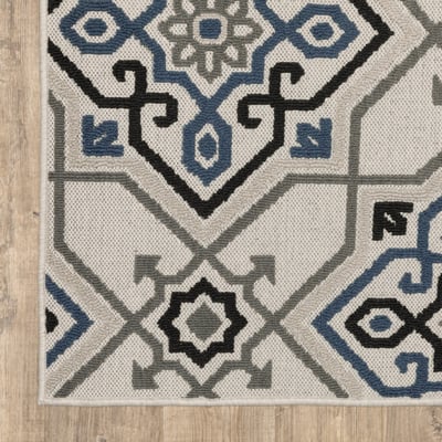 Torrey 04Y Beige/Blue Outdoor Area Rug