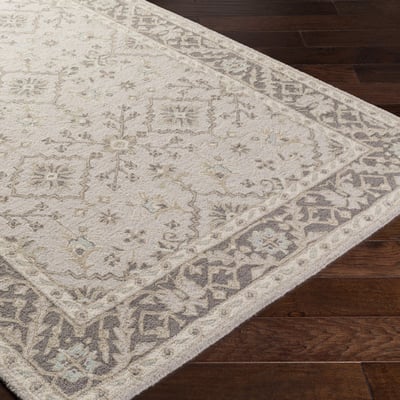 Castille CTL-2000 Taupe/Charcoal/Ivory/Camel Wool Handmade Area Rug