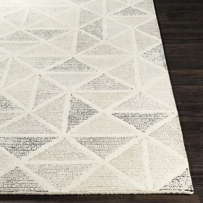Melody MDY-2004 Black/Charcoal/Medium Grey Wool Hand-Tufted Area Rug