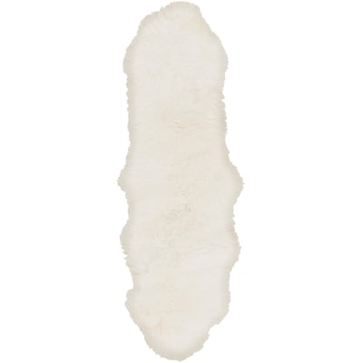 Sheepskin Animal White Sheepskin Handmade Area Rug