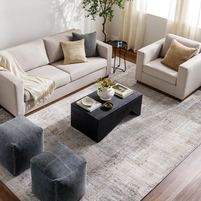 Alpine ALP-2304 Light Grey/Ivory/Camel Area Rug