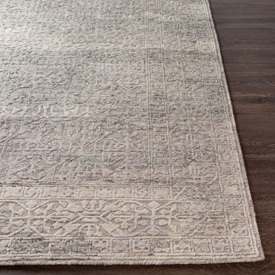 Tunus 24954 Grey/Beige Wool Hand-Knotted Area Rug