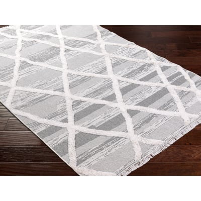 Morocotton 30955 Light Grey/Taupe/Pewter Cotton Area Rug