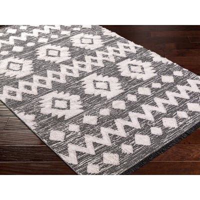 Morocotton 30956 Medium Grey/Light Grey/Grey Cotton Area Rug