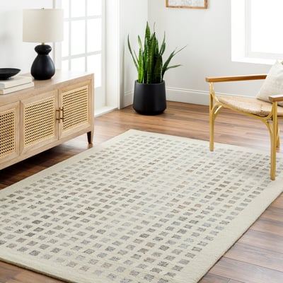 Ottawa 32478 Off-White/Grey/Brown Wool Hand-Tufted Area Rug