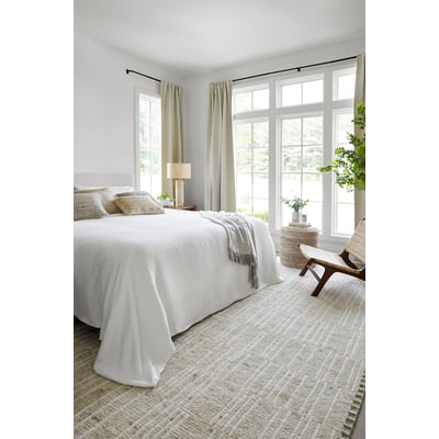 Davey 496739 Natural/Pearl Wool Hand-Knotted Area Rug