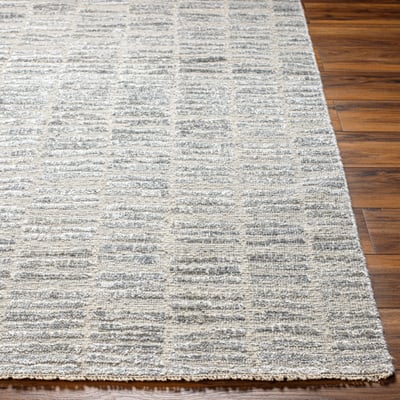 Amina AMA-2300 Light Beige/Gray/Light Slate Wool Hand-Knotted Area Rug