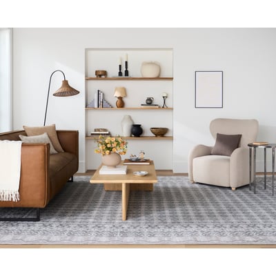 Rainier 626289 Machine-Washable Printed Area Rug