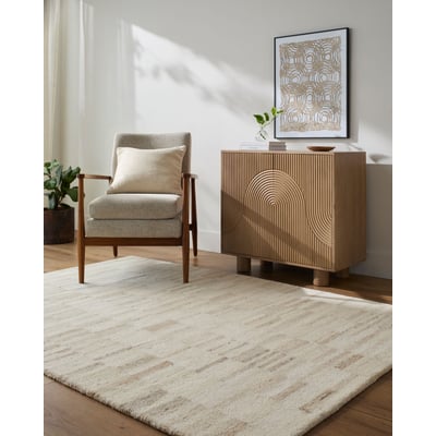 Max 540152 Ivory/Cream/Tan Wool Hand-Tufted Area Rug