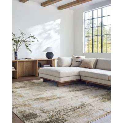 Myrtle Avenue 627046 Taupe/Cream/Mustard Area Rug