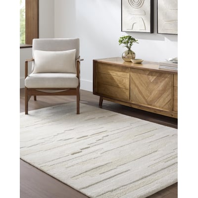 Kinsley 538919 Ivory/Cream/Beige Wool Hand-Tufted Area Rug