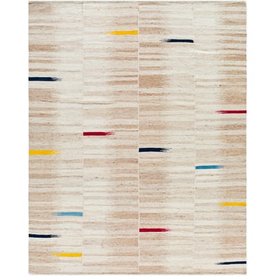 Stockholm 532451 Beige/Sand/Navy Wool Handwoven Area Rug