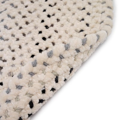 Vivid Wool Braided Area Rug