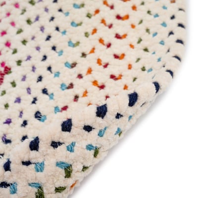 Vivid Wool Braided Area Rug