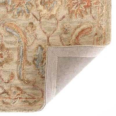 Shakta Francesca Tan/Gold Wool Hand-Tufted Area Rug