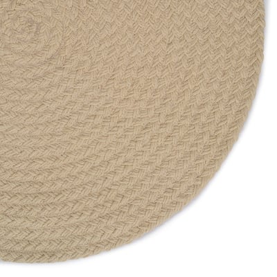 Lana Natural Wool Braided Area Rug