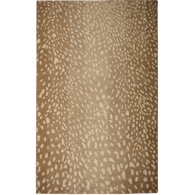 Fauna Antelope Tan Wool Hand-Tufted Area Rug