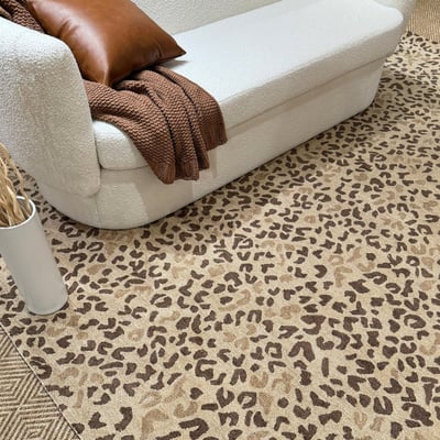Fauna Cheetah Wool Hand-Tufted Area Rug