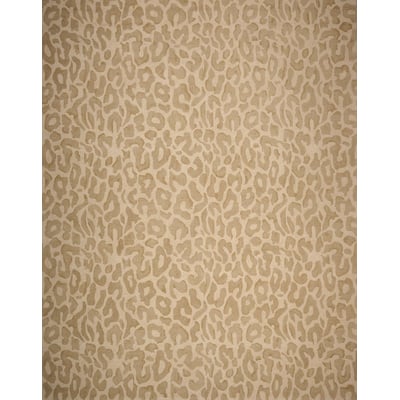 Fauna Leopard Wool Hand-Tufted Area Rug