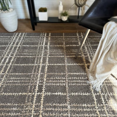 Scottish Plaid Wool Hand-Tufted Area Rug