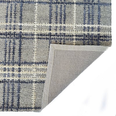 Scottish Plaid Wool Hand-Tufted Area Rug