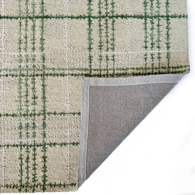 Scottish Plaid Wool Hand-Tufted Area Rug