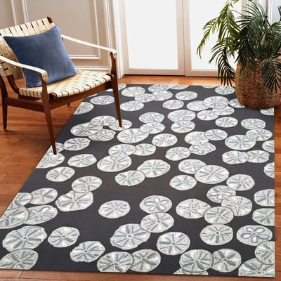 Capri Sea Biscuit Hand-Tufted Outdoor Area Rug