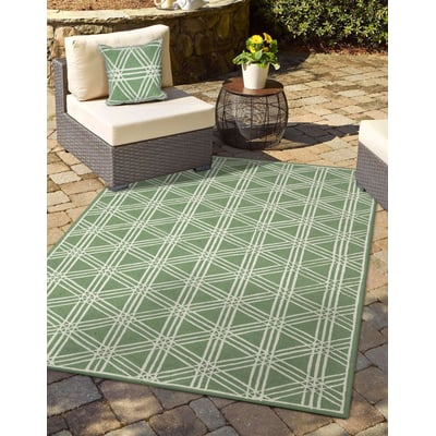 Capri Hex Hand-Tufted Outdoor Area Rug