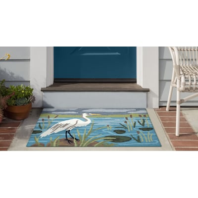 Front Porch Egret Lake Hand-Tufted Outdoor Area Rug