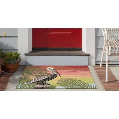 Front Porch Pelican Sunset Hand-Tufted Outdoor Area Rug