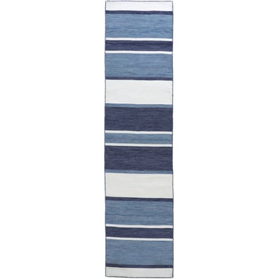 Sorrento Boat Stripe Navy Handwoven Outdoor Area Rug