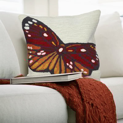 Front Porch Pillow Butterfly Outdoor