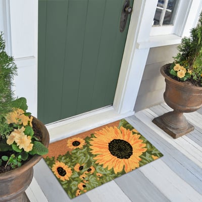 Natura Sunny Day Natural Coir Non-Slip Backing Outdoor Area Rug