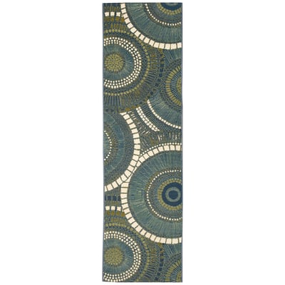 Marina Circles Outdoor Area Rug