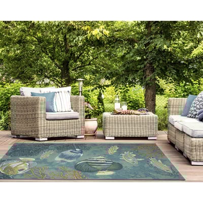 Marina Fish Outdoor Area Rug