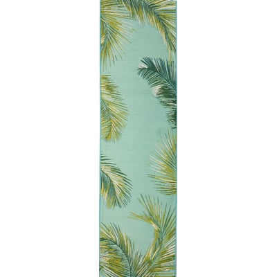 Marina Palm Border Outdoor Area Rug