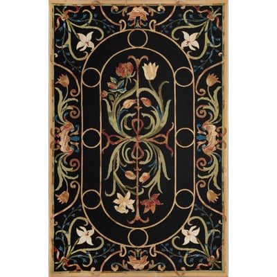 Marina Dream Garden Midnight Outdoor Area Rug