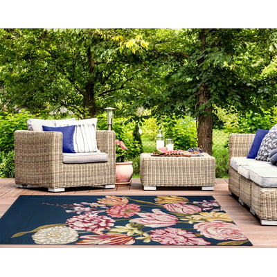 Marina Hallo Holland Navy Outdoor Area Rug