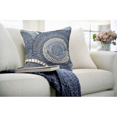 Marina Pillow Circles Machine-Washable Outdoor