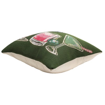Marina Pillow Lets Get Jolly Pine Machine-Washable Outdoor