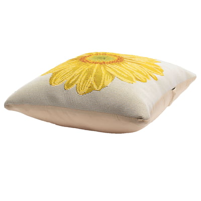 Marina Pillow Yellow Flower Yellow Machine-Washable Outdoor