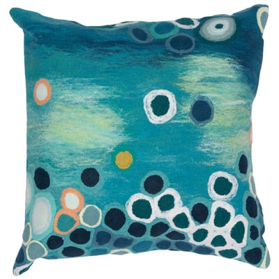 Visions IV Pillow Sunken Treasure Aqua Outdoor