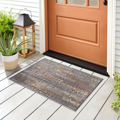Esencia Sienna Machine-Washable Non-Slip Backing Outdoor Area Rug