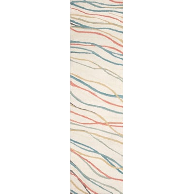 Horizon Ribbons Wool/Cotton Hand-Tufted Area Rug