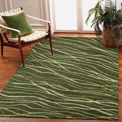 Horizon Ribbons Wool/Cotton Hand-Tufted Area Rug